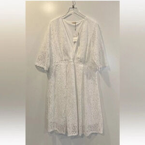 NWT Zomva White Lace Dress Womens Size 22W (1148)